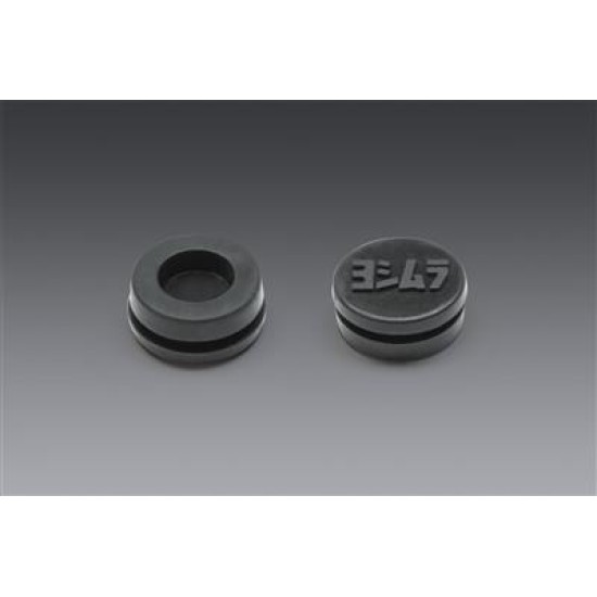 RUBBER GROMMET WITH LOGO TO COVER END CAP INSERT H